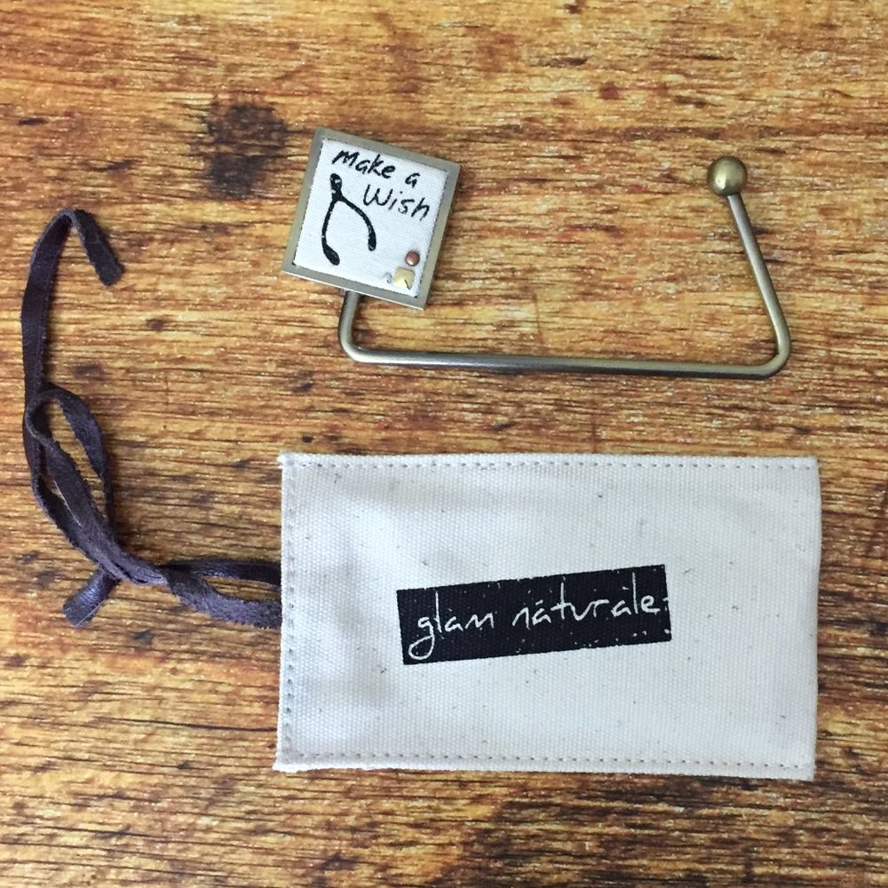 New Make a Wish Sign Metal Purse Handbag Hanger